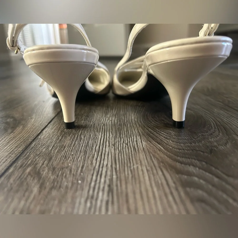 Miu Miu kitten heel slingback pumps - Picture 8 of 10